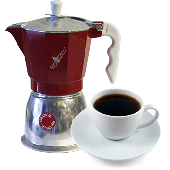 Caffettiera Top Moka Orzo ad induzione 4 tazze