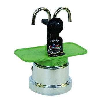 Caffettiera Top Moka Mini 2 tazze verde argento