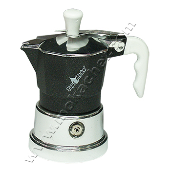 Caffettiera Top Moka Top teflon argento 1 tazza