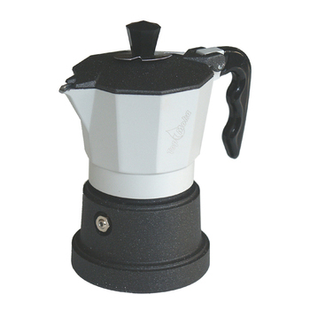 Caffettiera Top Moka Top bianca teflon 2 tazze