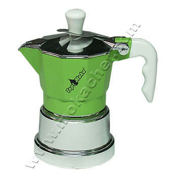 Caffettiera Top Moka Top verde argento 3 tazze