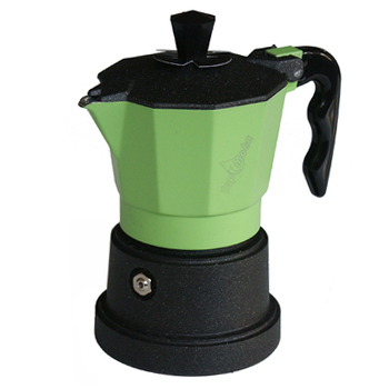 Caffettiera Top Moka Top verde teflon 3 tazze