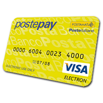 Servizio Clienti - Pagamento tramite ricarica Postepay