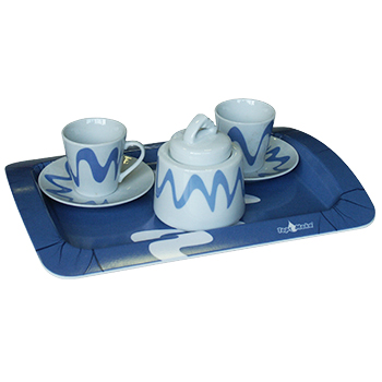 Tt a tt Top Moka azzurro con zuccheriera